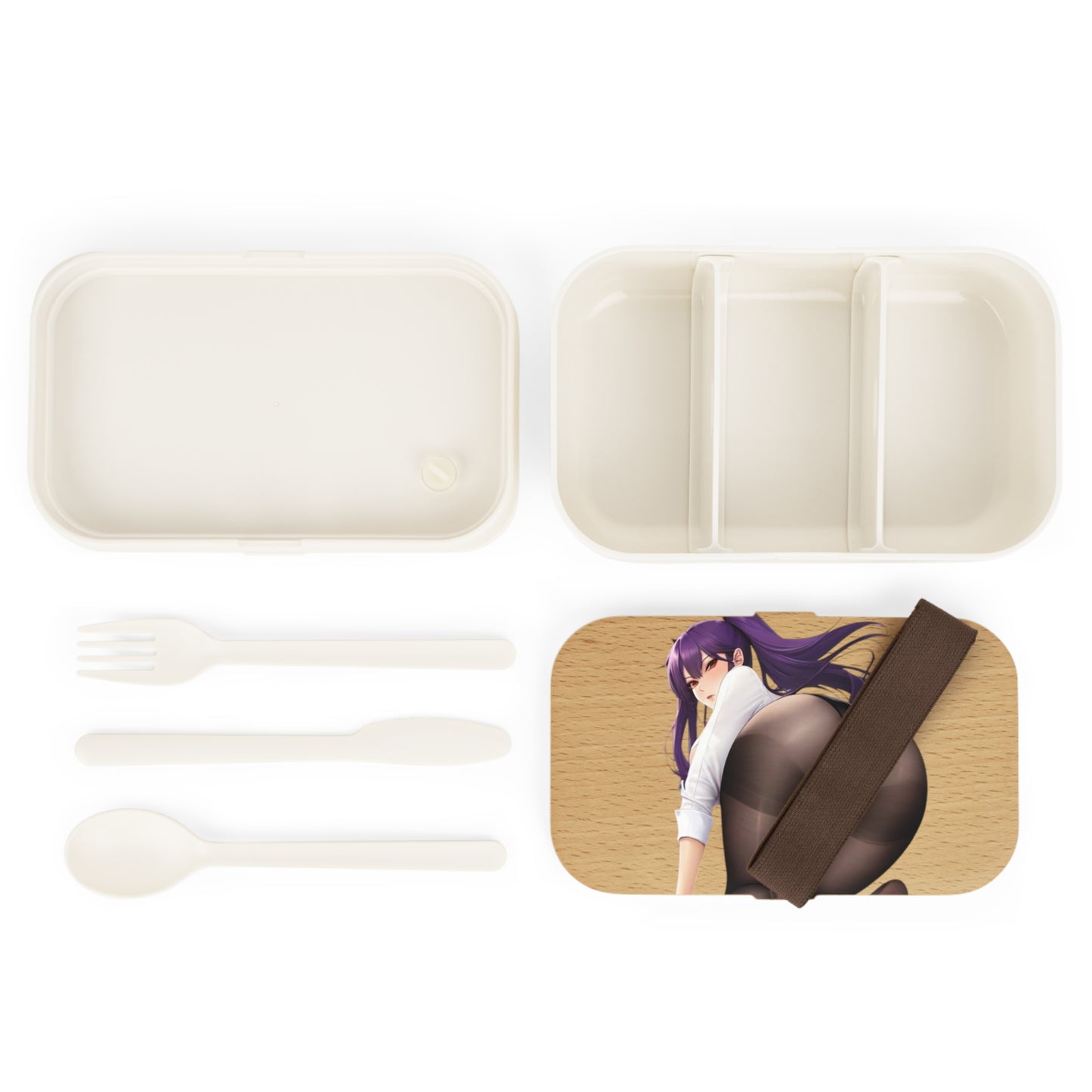 Bento Lunch Box - Purple Haired Girl Showing Booty