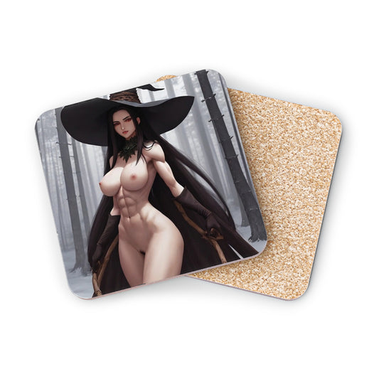 Coasters - Sexy Muscular Nature Witch in the Snow