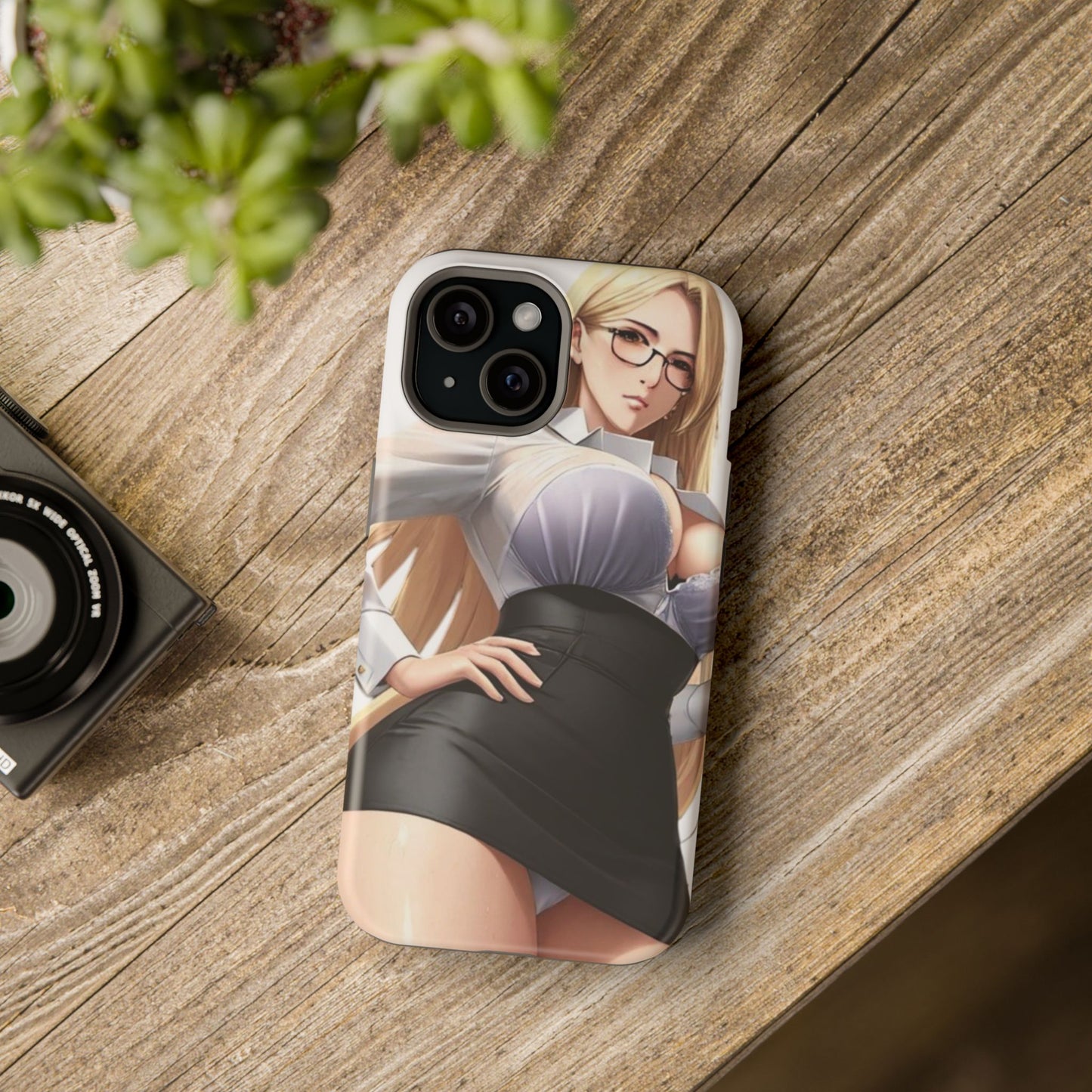 Impact-Resistant Phone Cases - Classy Blonde In Glasses