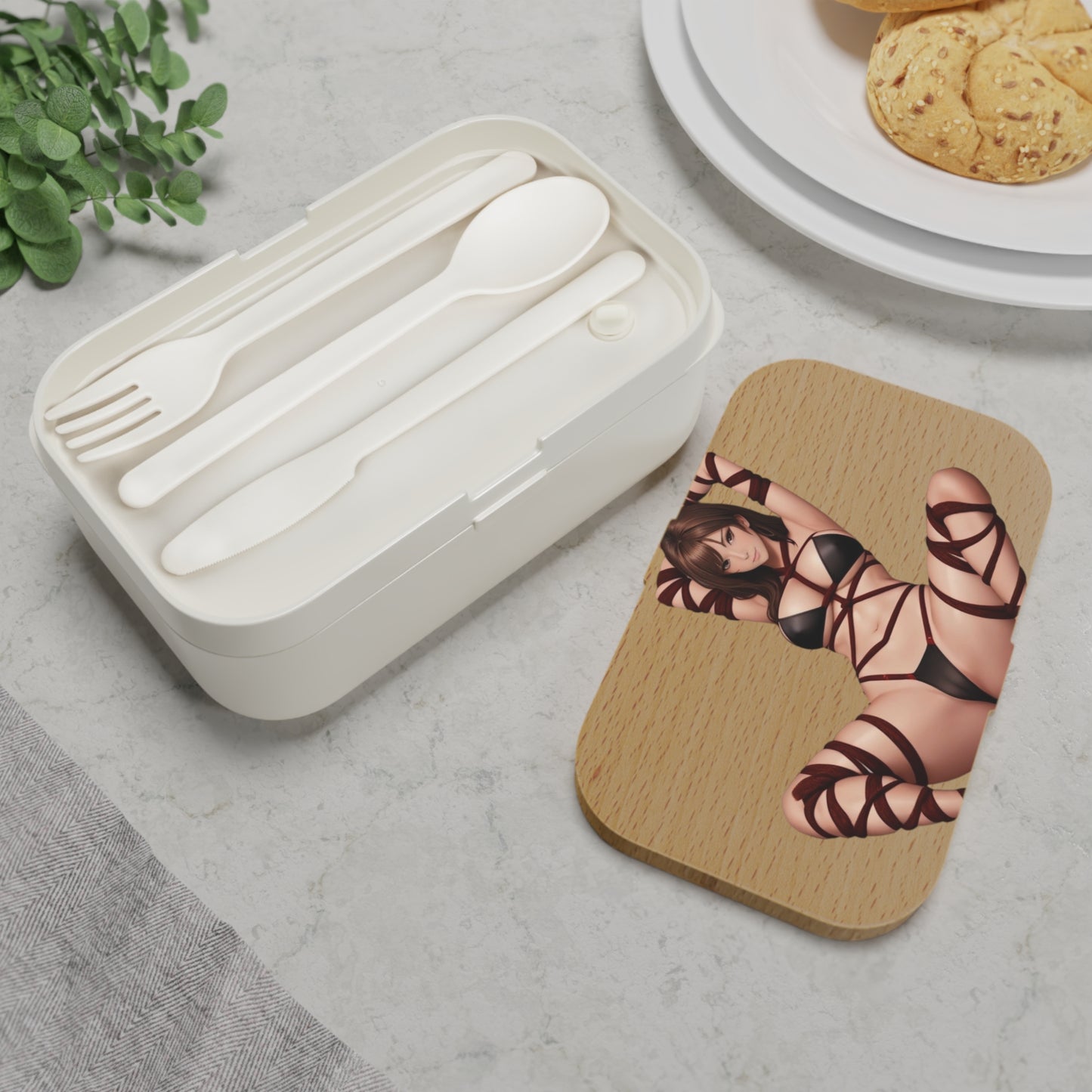 Bento Lunch Box - Roped Up Brunette