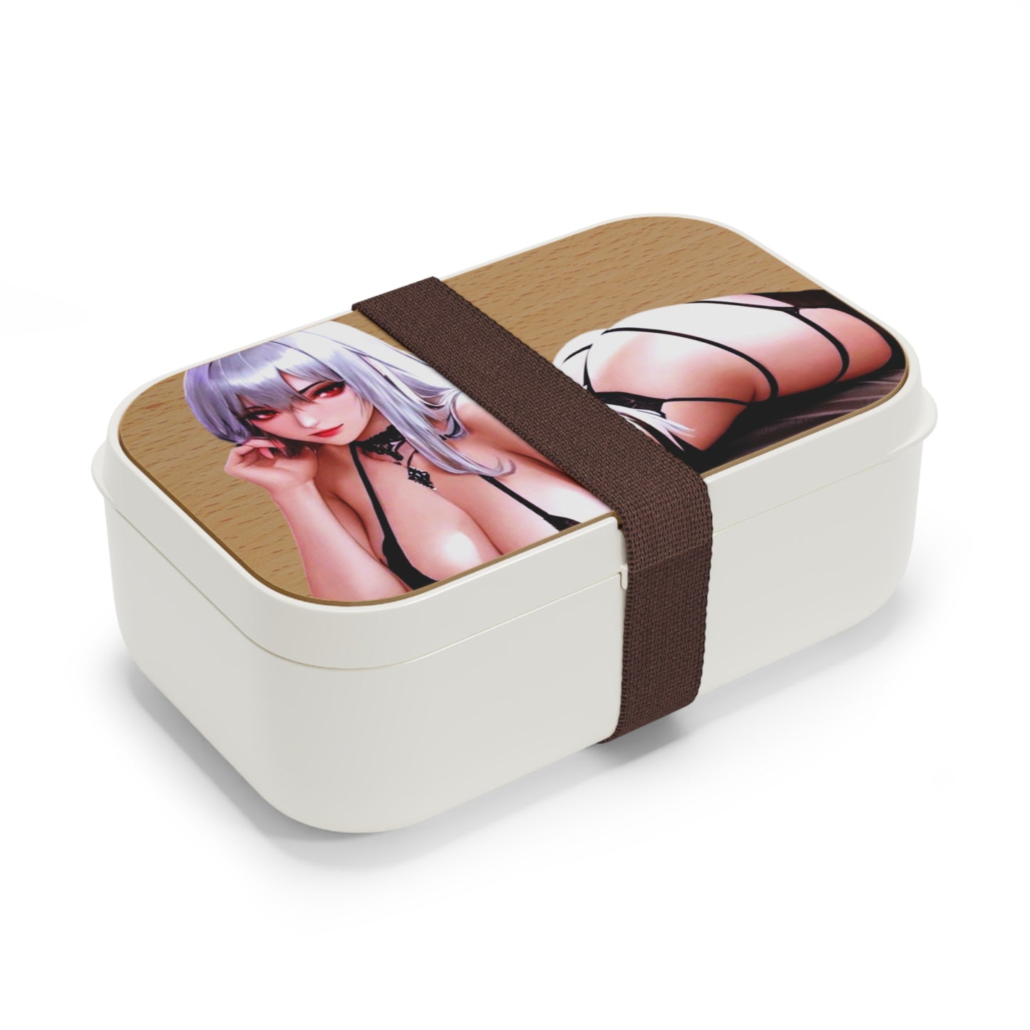 Bento Lunch Box - Curvy Silver Haired Anime Bombshell